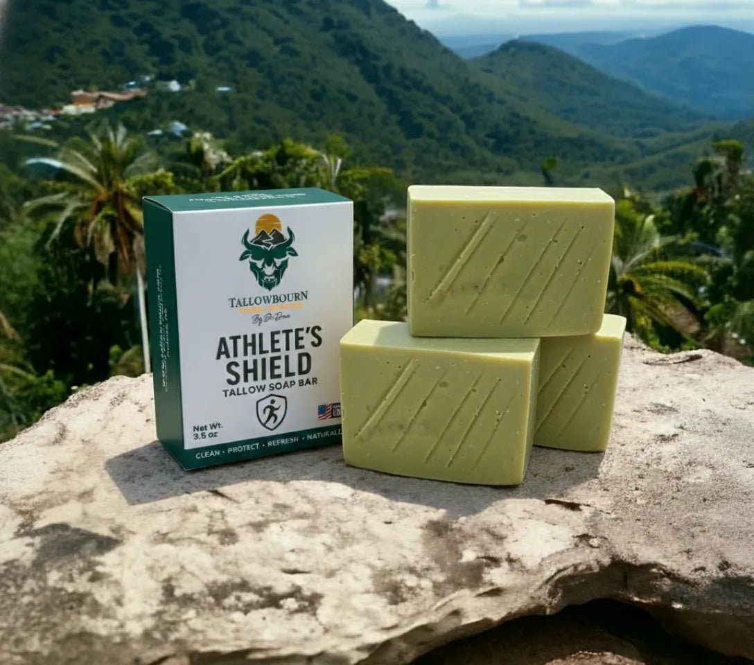 Athlete’s Shield Tallow Soap | High - Performance Clean for Active Lifestyles - Tallowbourn