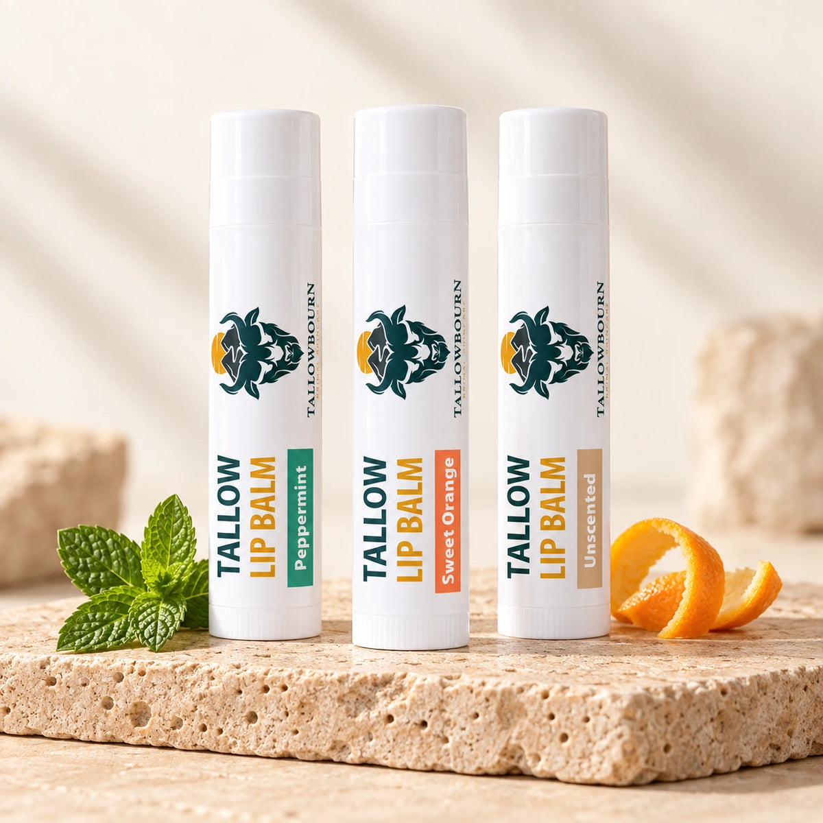 Natural Tallow Lip Balm – Grass-Fed & Petroleum-Free