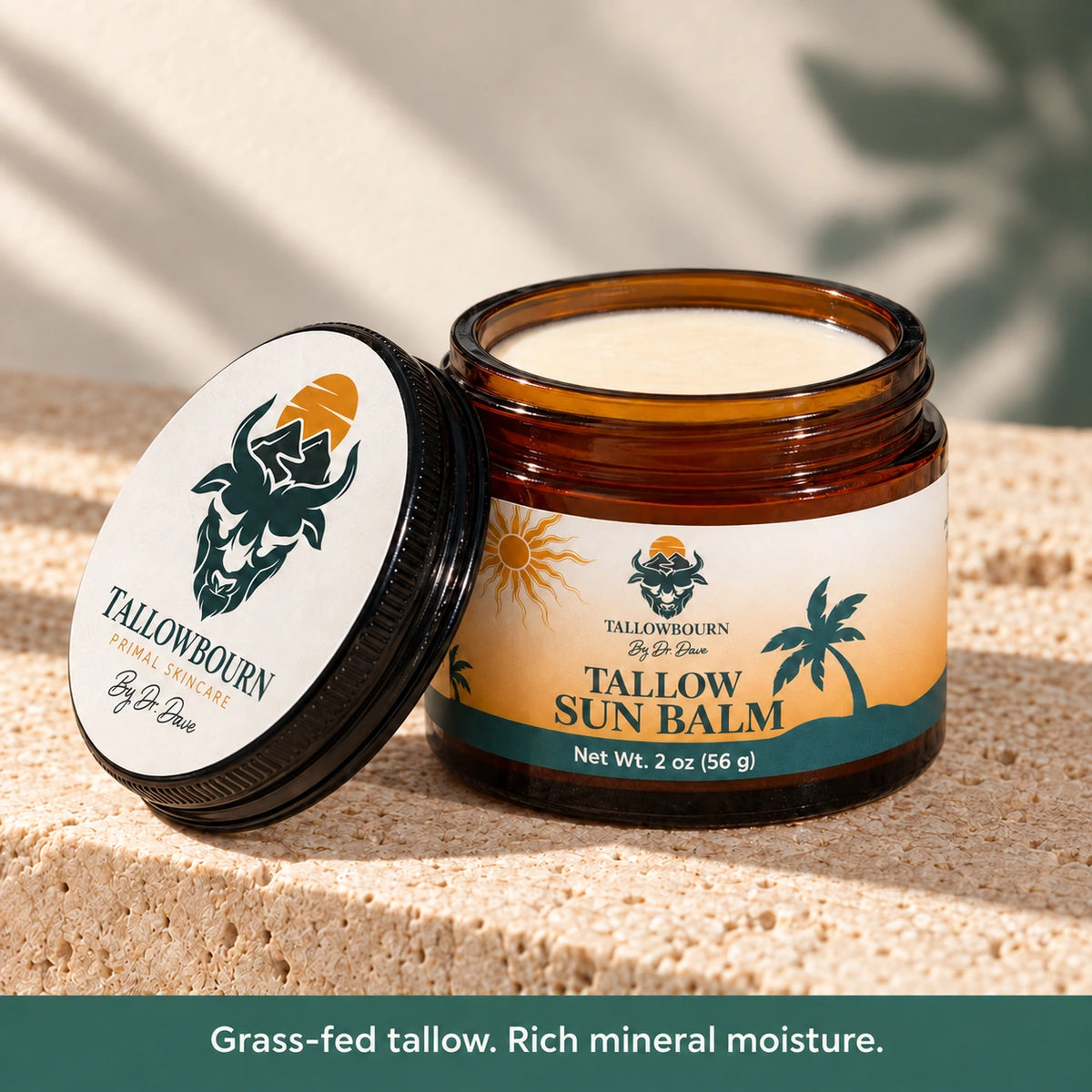 Tallow Sun Balm – Grass-Fed Mineral Zinc Moisturizer