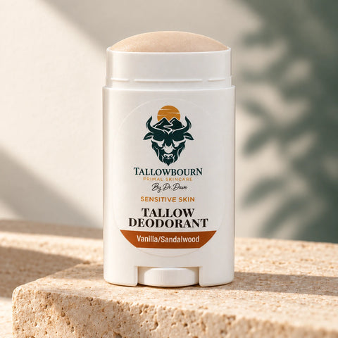 Baking Soda-Free Beef Tallow Deodorant for Sensitive Skin
