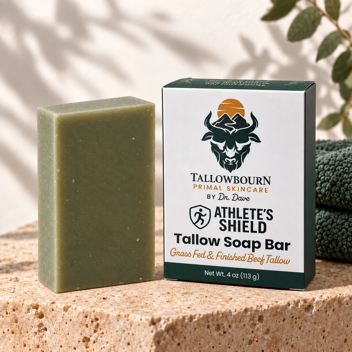 Athlete's Shield Soap – Tallow Bar Built for Active Skin