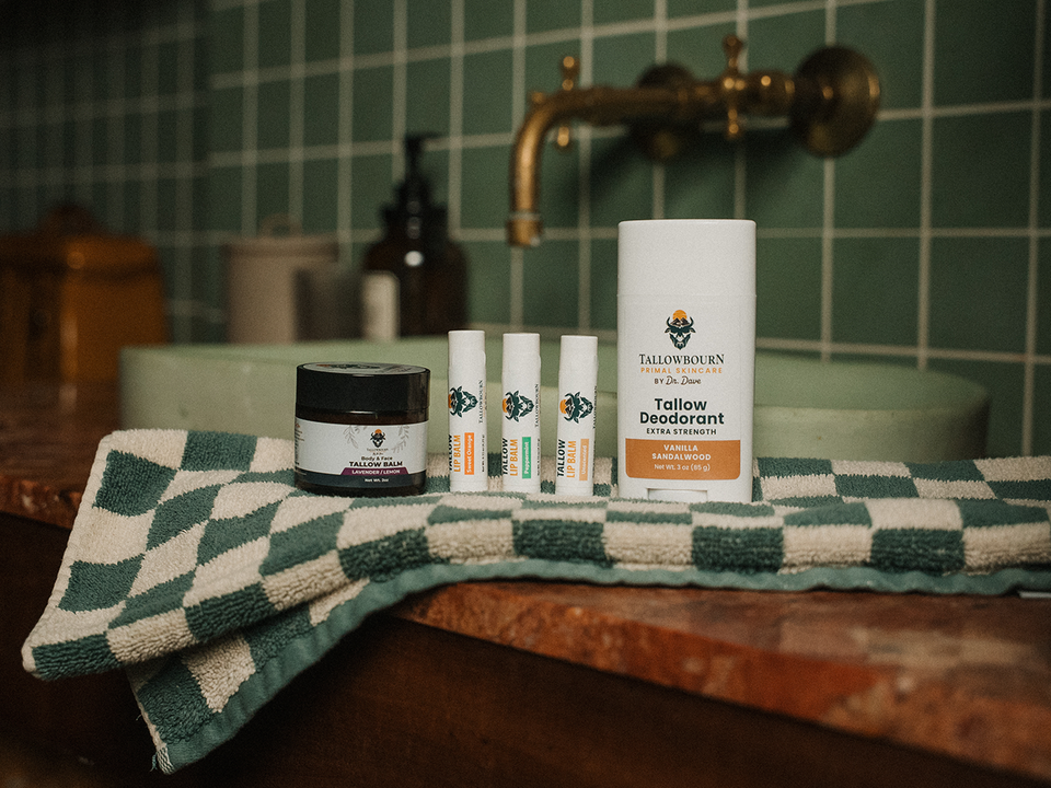 Tallow soap in shower