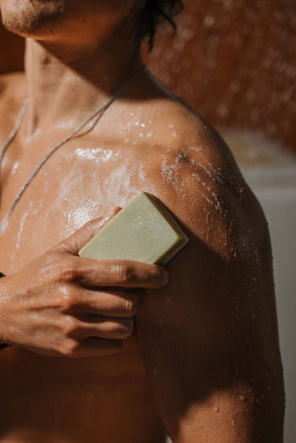 Athlete's Shield soap lather — deep-cleansing suds for post-workout skin