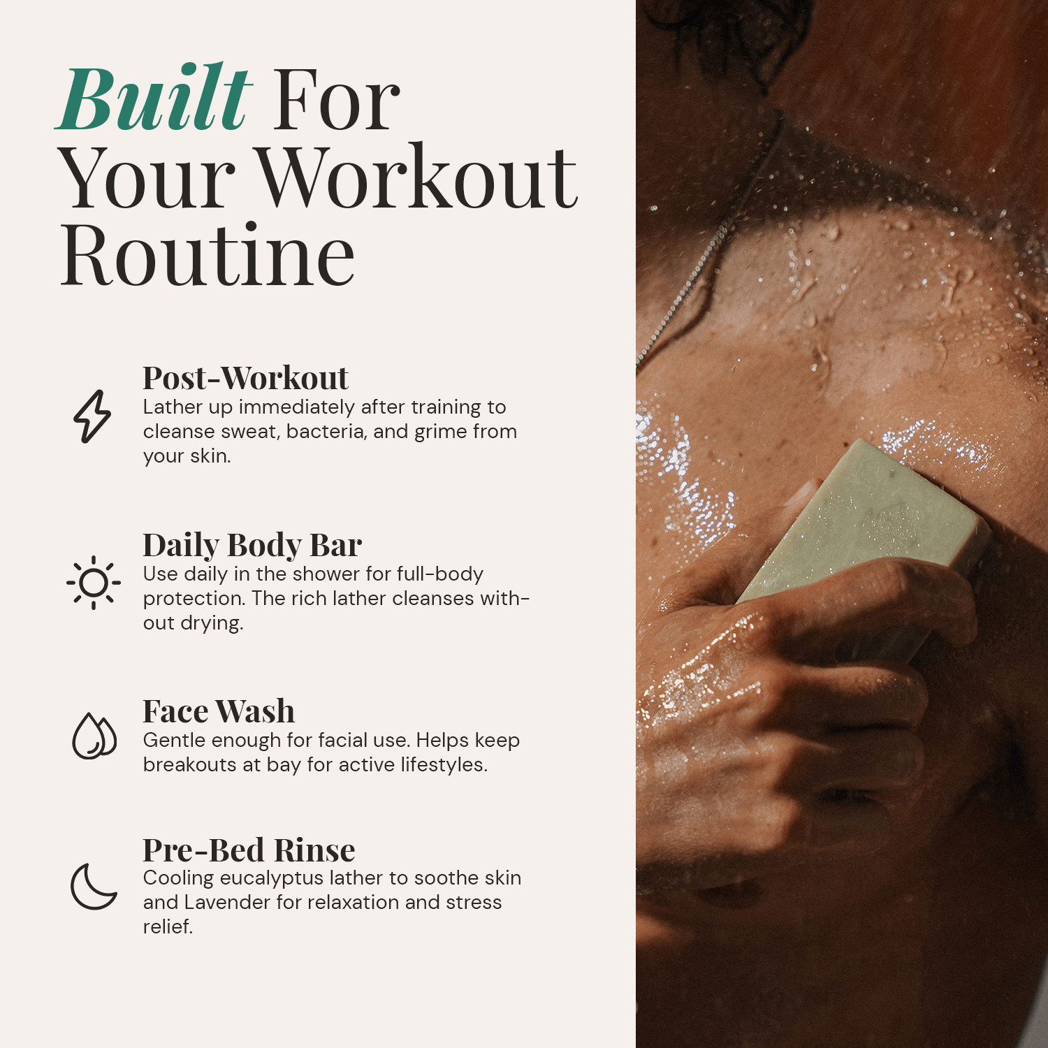 Athlete's Shield Soap – Tallow Bar Built for Active Skin - Tallowbourn