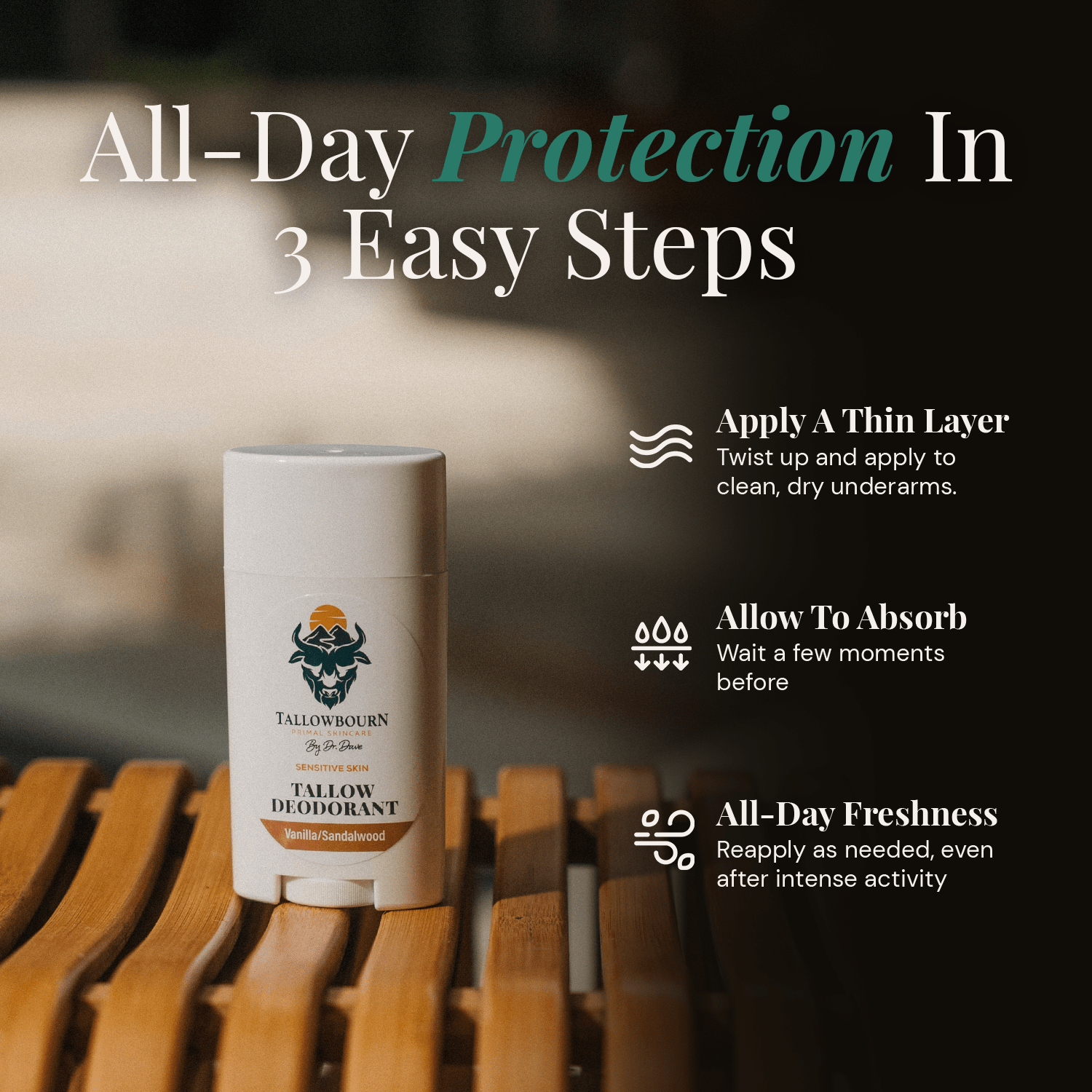 Baking Soda Free Deodorant – Natural Tallow for Sensitive Skin - Tallowbourn
