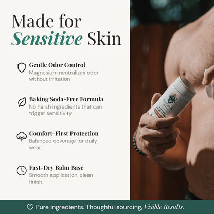 Baking Soda Free Deodorant – Natural Tallow for Sensitive Skin - Tallowbourn