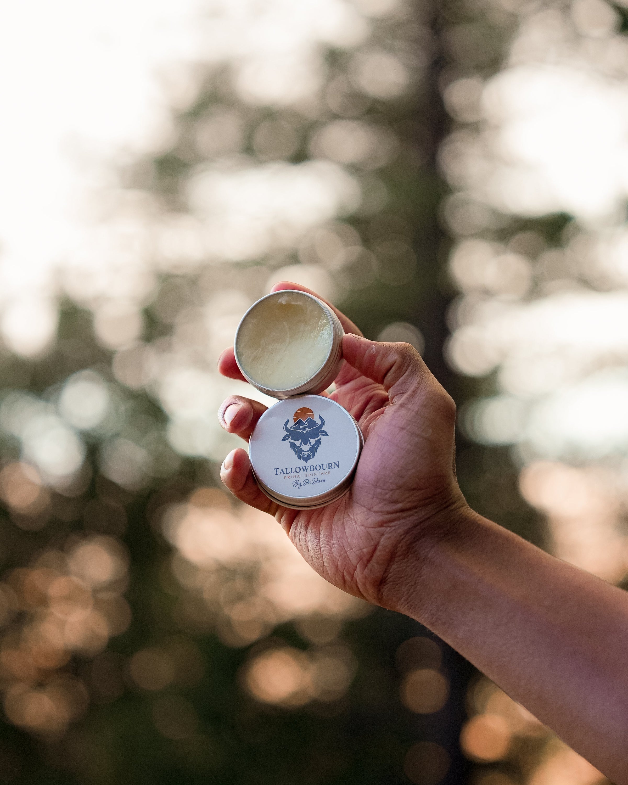 Using tallow skincare outdoors