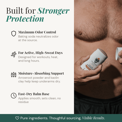 Extra Strength Natural Tallow Deodorant - Tallowbourn