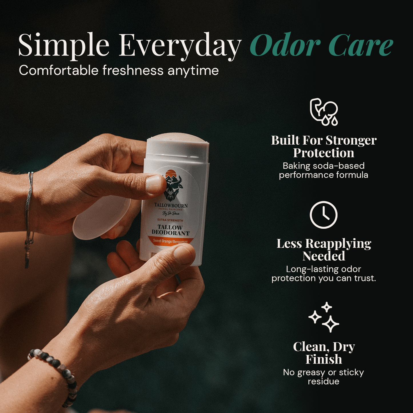 Extra Strength Natural Tallow Deodorant - Tallowbourn