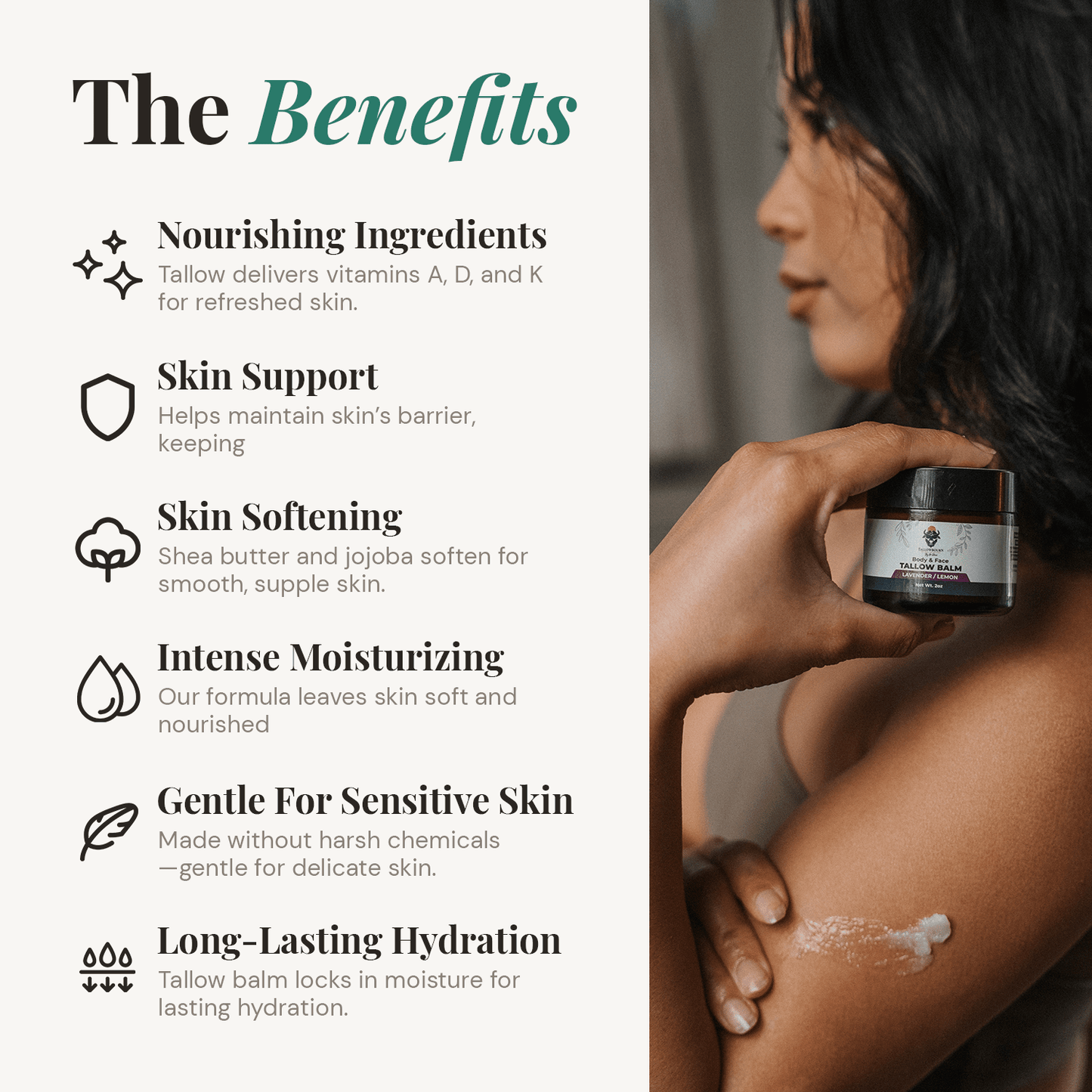Grass-Fed Tallow Balm for Face & Body - Tallowbourn