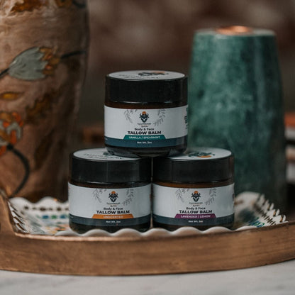 Tallowbourn grass-fed tallow balm jar — natural face and body moisturizer