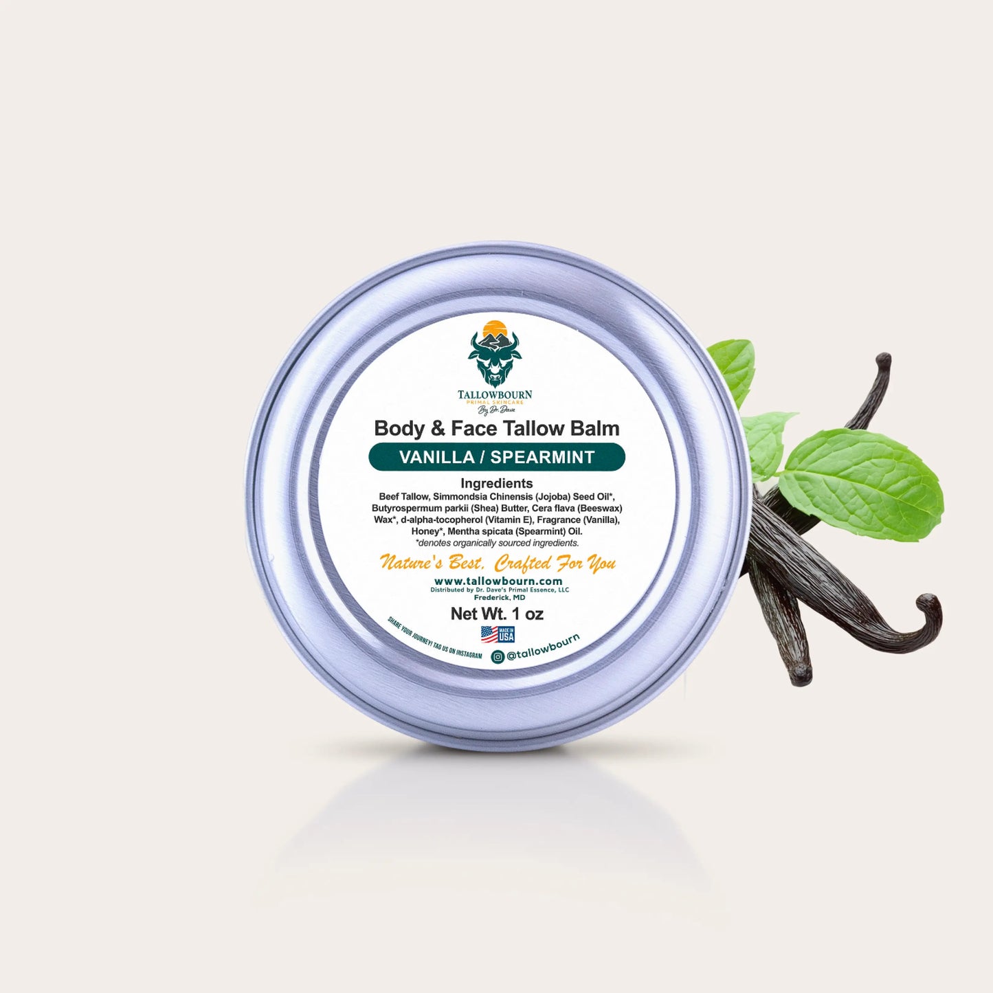 Grass - Fed Tallow Balm for Face & Body – Deep Moisture & Repair - Tallowbourn