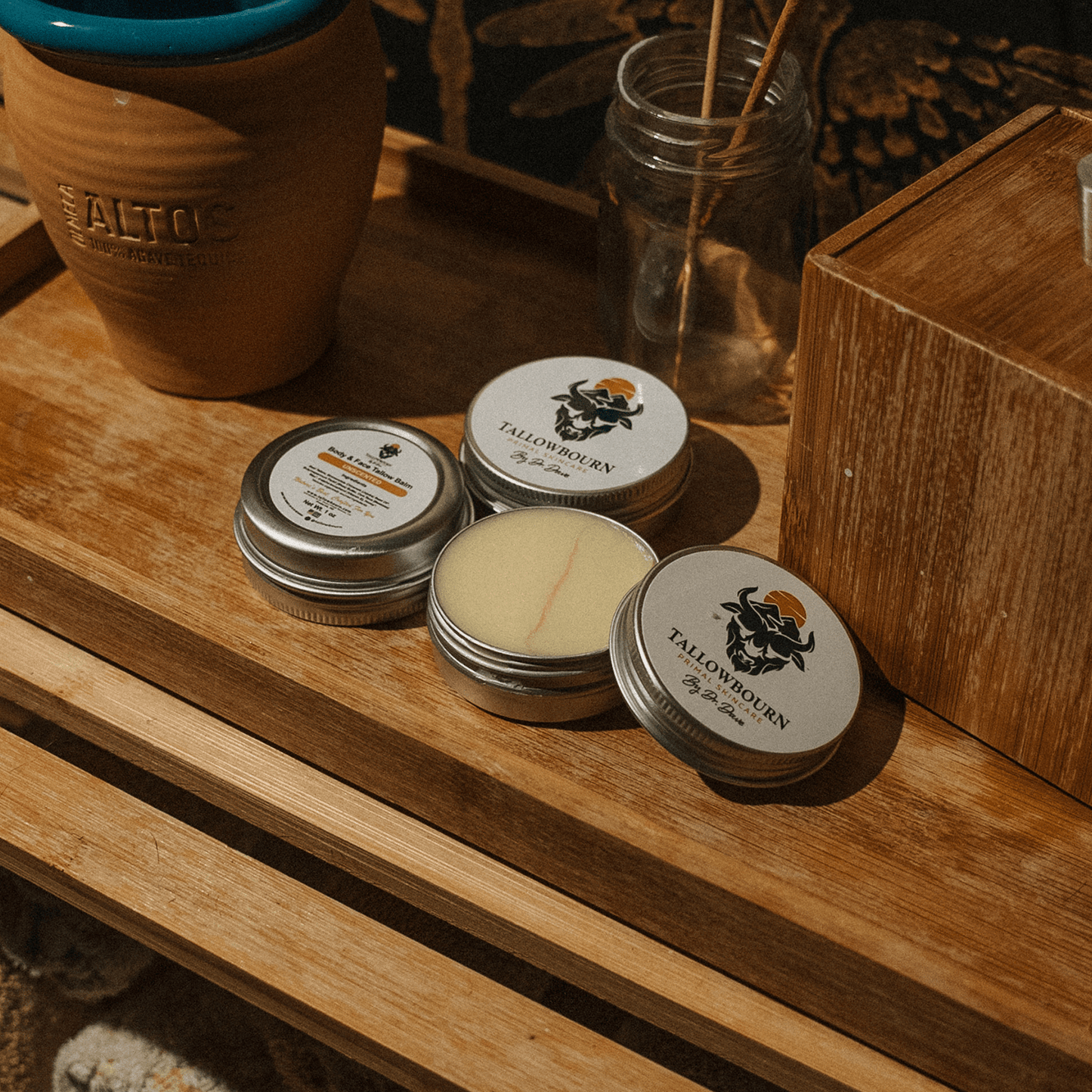 Outdoor Tallow Skincare Kit – Sun Balm, Body Balm, Lip Balm & Soap - Tallowbourn