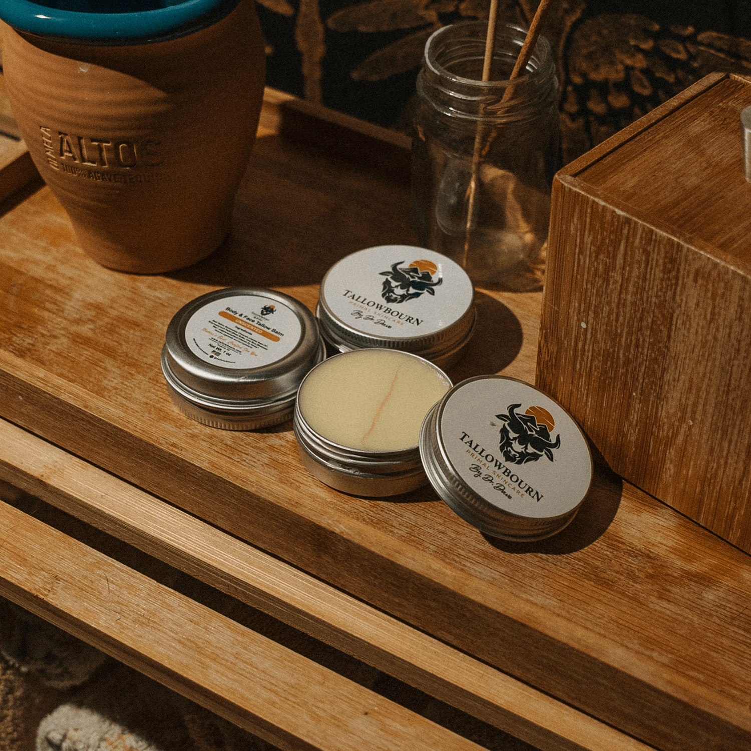 Outdoor Tallow Skincare Kit – Sun Balm, Body Balm, Lip Balm & Soap - Tallowbourn
