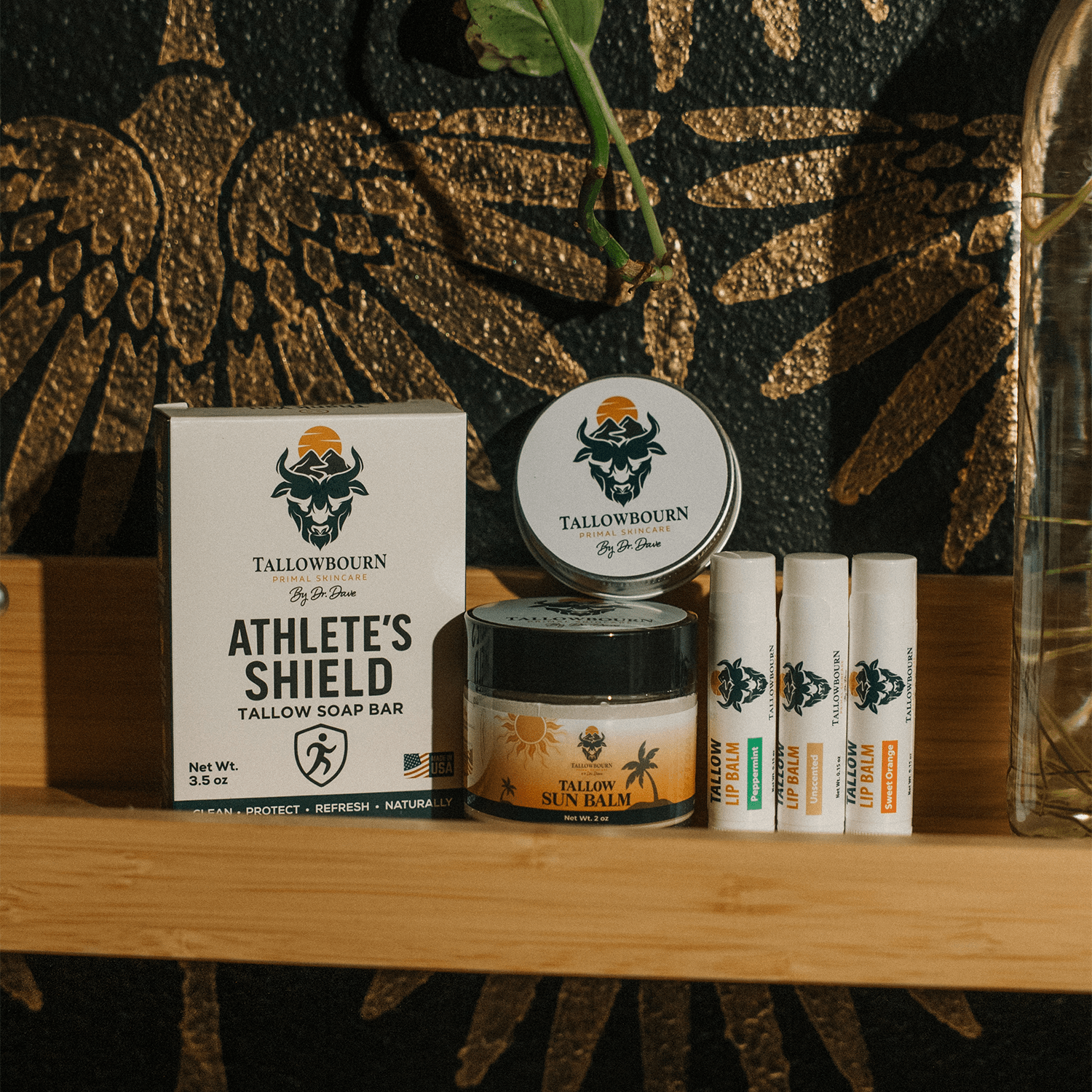 Outdoor Tallow Skincare Kit – Sun Balm, Body Balm, Lip Balm & Soap - Tallowbourn