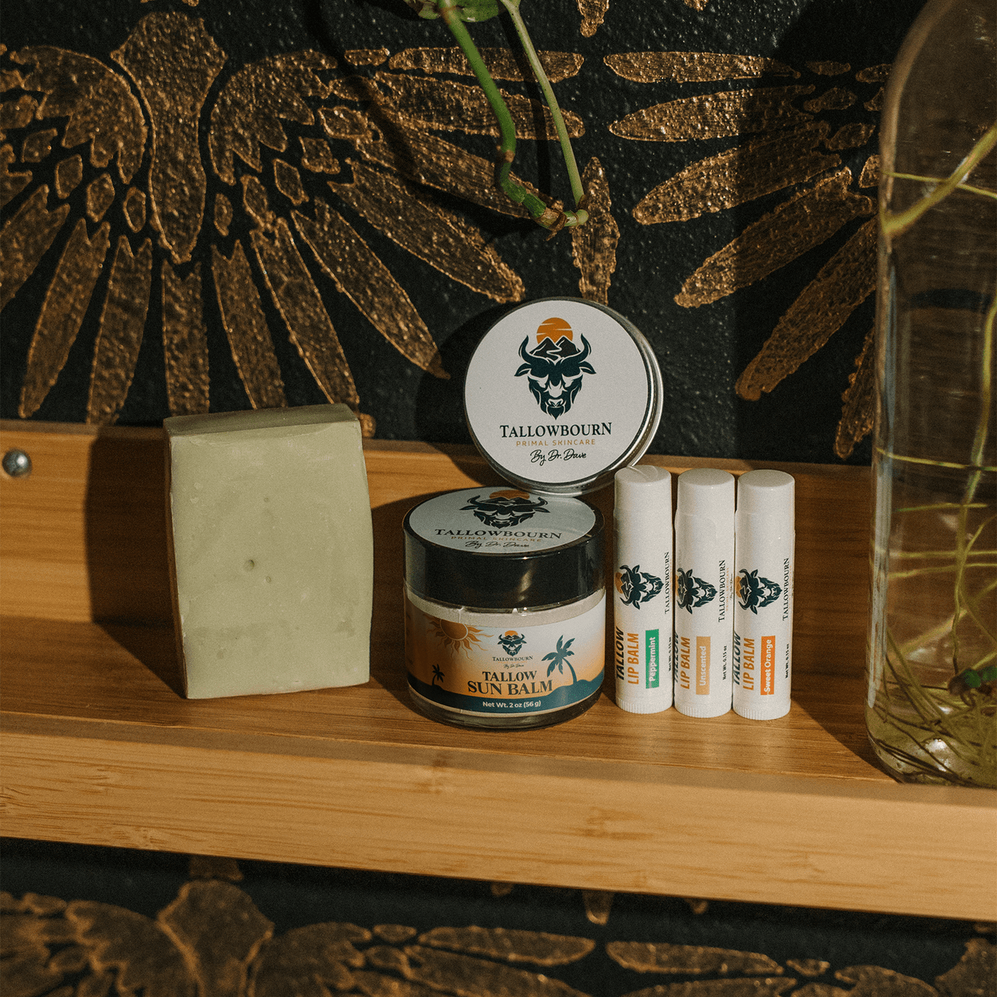 Outdoor Tallow Skincare Kit – Sun Balm, Body Balm, Lip Balm & Soap - Tallowbourn