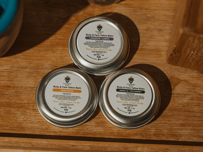 Tallow Balm Sample Pack – Try 3 Scents, 1 oz Each - Tallowbourn