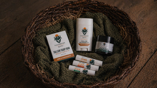 Tallow Skincare Starter Kit – Balm, Deodorant, Lip Balm & Soap - Tallowbourn