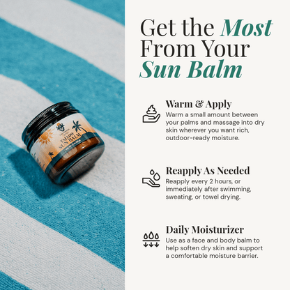 Tallow Sun Balm – Grass-Fed Mineral Zinc Moisturizer - Tallowbourn