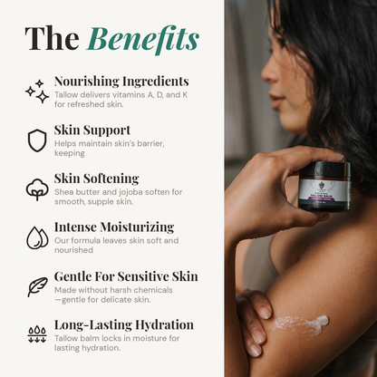 Grass-Fed Tallow Balm for Face & Body