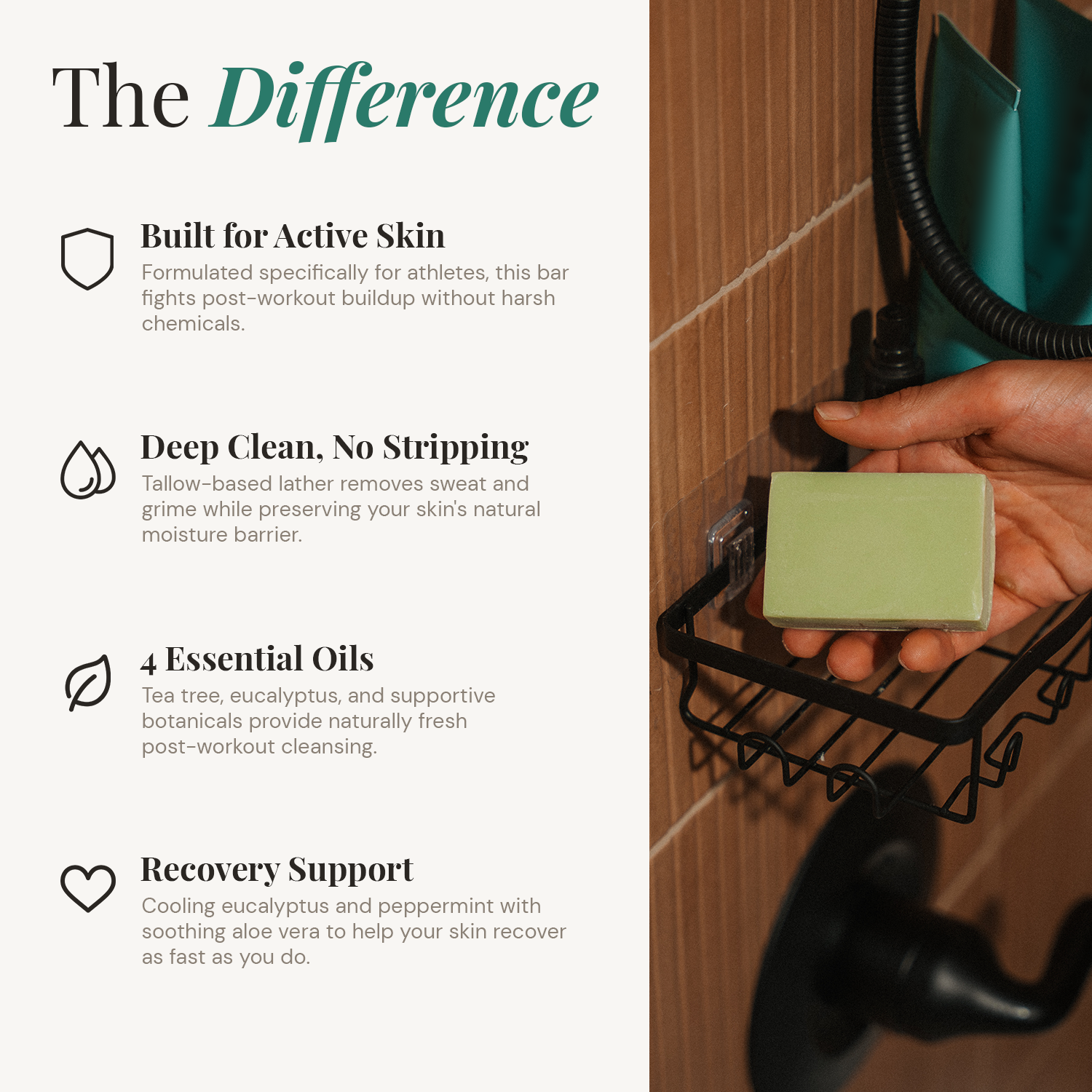 Athlete's Shield Soap – Tallow Bar Built for Active Skin