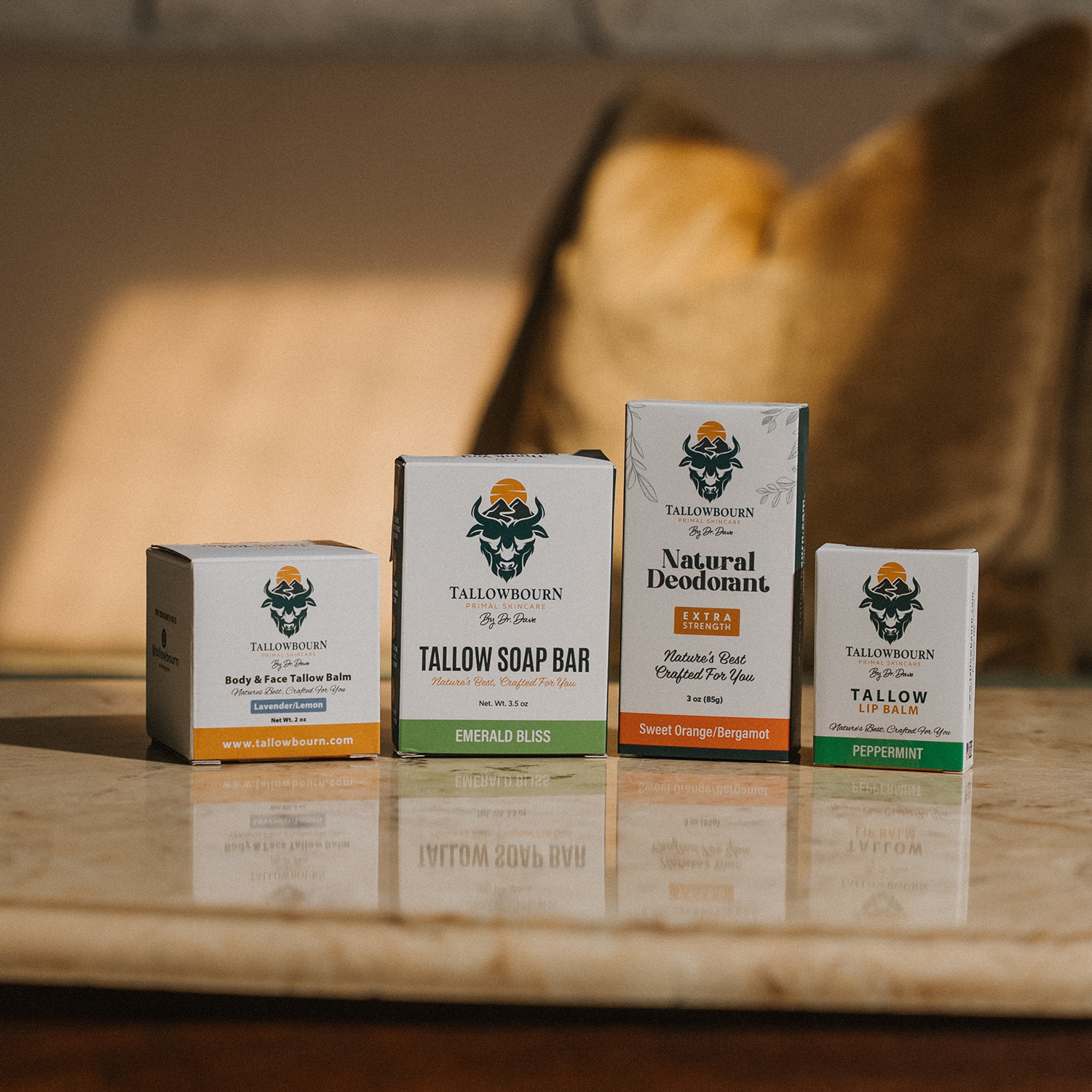 Tallow Skincare Starter Kit – Balm, Deodorant, Lip Balm & Soap
