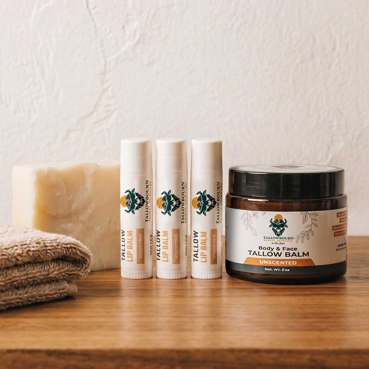 Applying unscented tallow balm